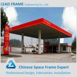 Gray Color Steel Structure Gas Station Canopy Roof