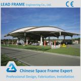 easy assemble steel structure space frame for gas station canopy